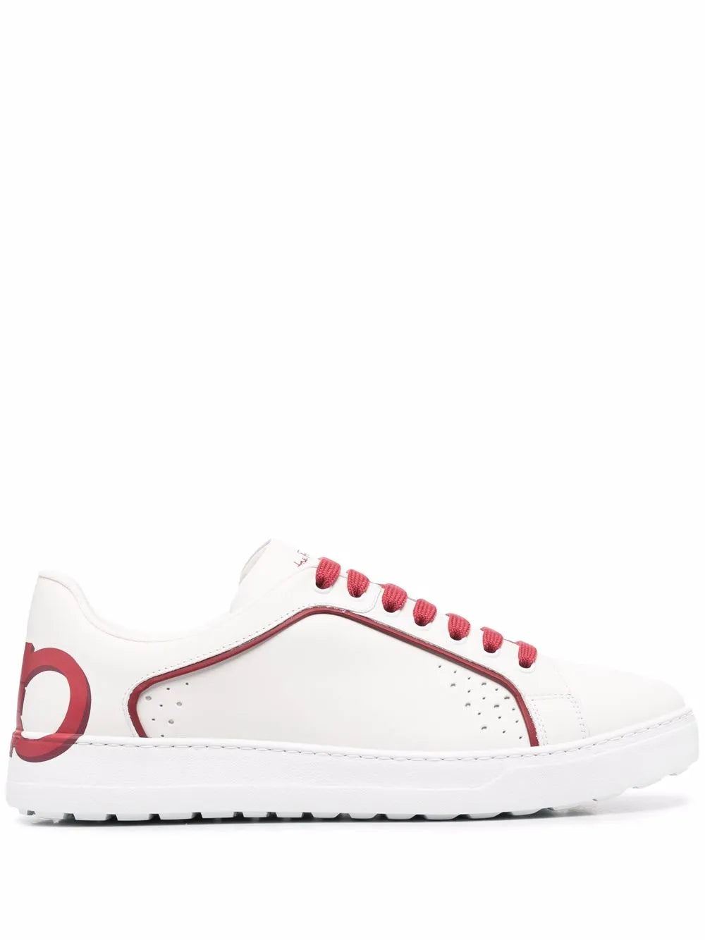 Ferragamo Manhattan Gancini-Print Sneakers