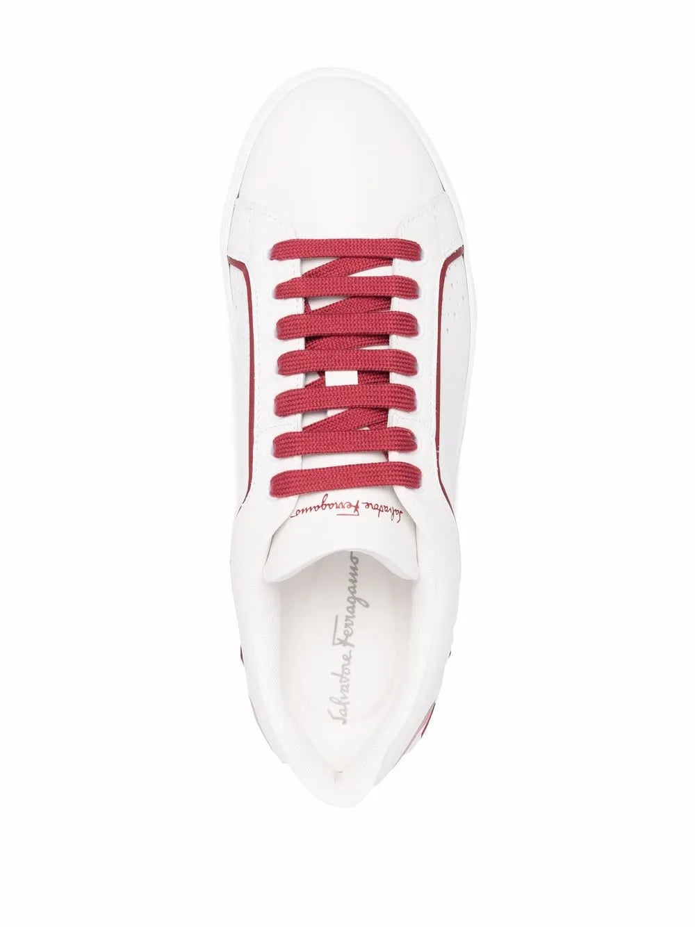 Ferragamo Manhattan Gancini-Print Sneakers