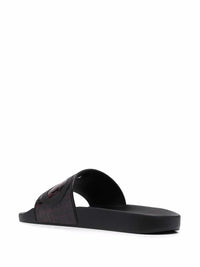 Ferragamo Groove Logo-Embossed Sliders