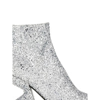 Ferragamo Glitter-Effect Sculpted-Heel Ankle Boots