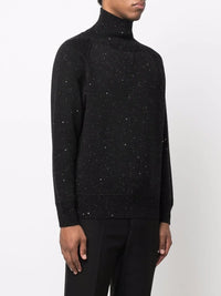 Ferragamo Speckle-Knit Roll Neck Jumper