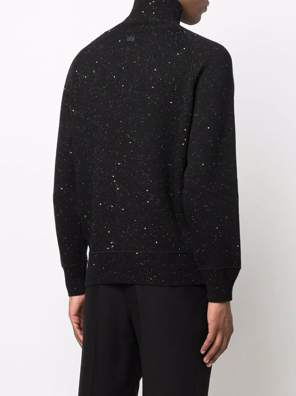 Ferragamo Speckle-Knit Roll Neck Jumper