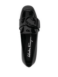 Ferragamo Buckle-Detail Leather Loafers