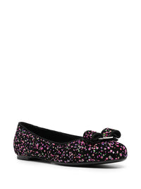 Ferragamo Varina Leather Ballerina Shoes