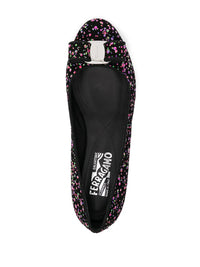 Ferragamo Varina Leather Ballerina Shoes