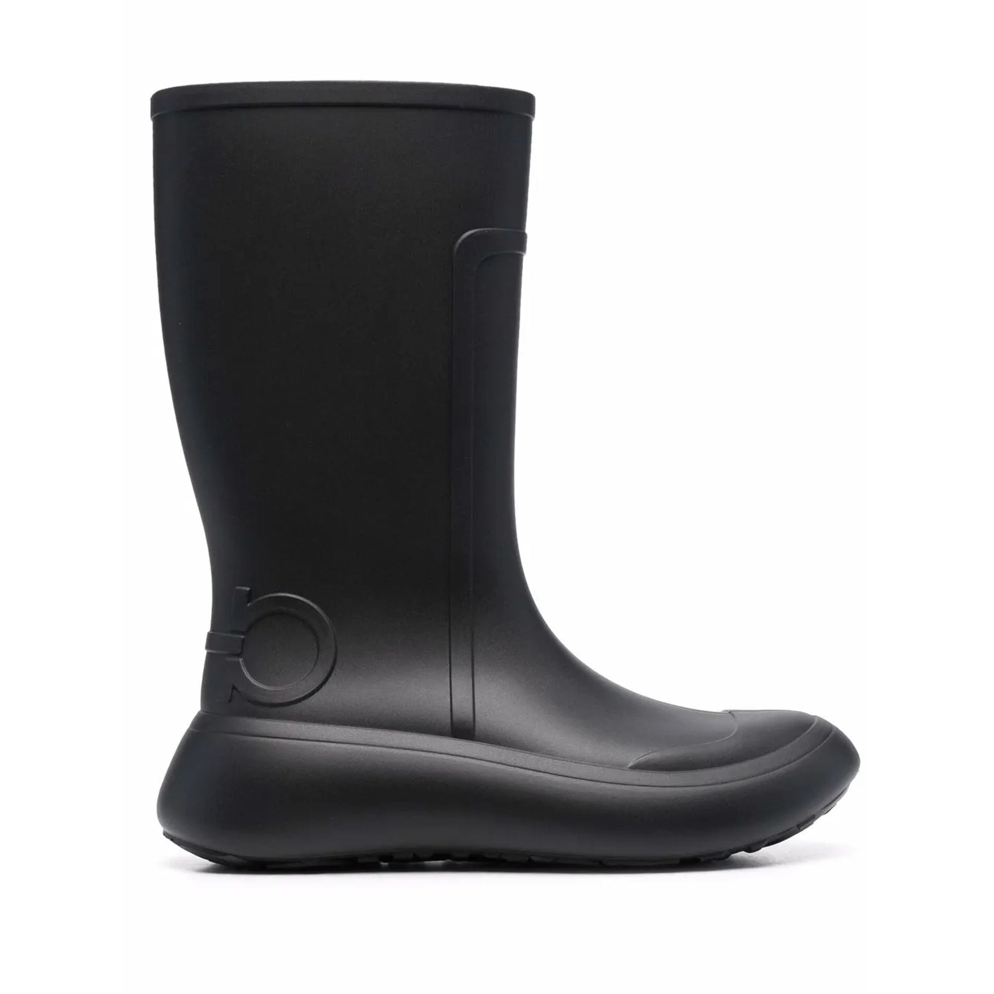 Ferragamo Gancini-Debossed Rain Boots