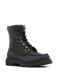 Ferragamo Gancini Combat Boots