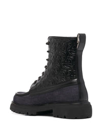 Ferragamo Gancini Combat Boots