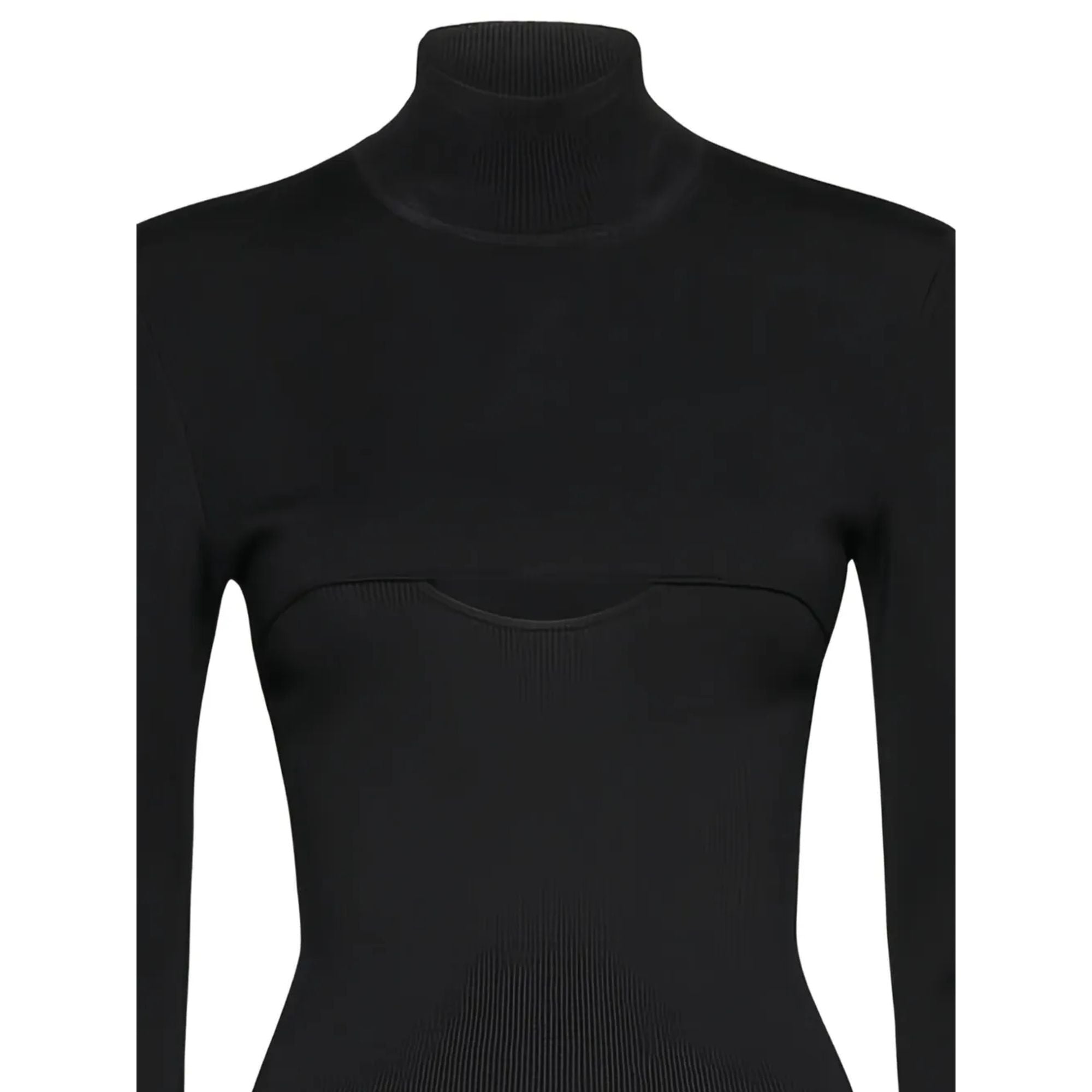 Ferragamo Long Sleeves Mock-Neck