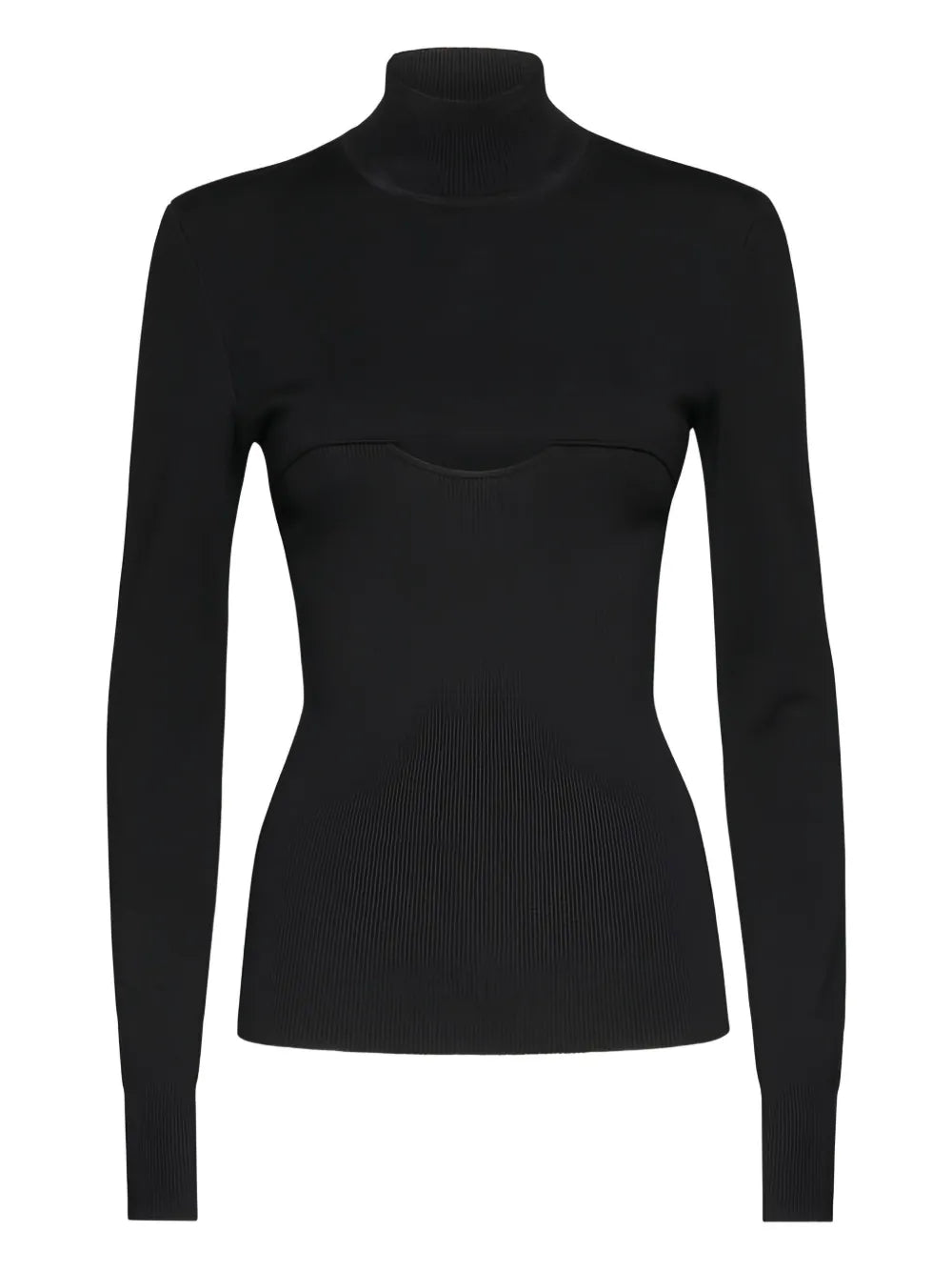 Ferragamo Long Sleeves Mock-Neck