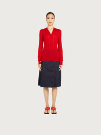 Ferragamo Ferragamo Long Sleeves V-Neck
