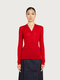 Ferragamo Ferragamo Long Sleeves V-Neck