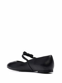 Ferragamo Lizz Leather Ballerina Shoes