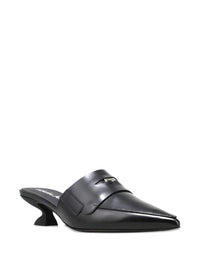Ferragamo Pointed-Toe Sculpted-Heel Mules