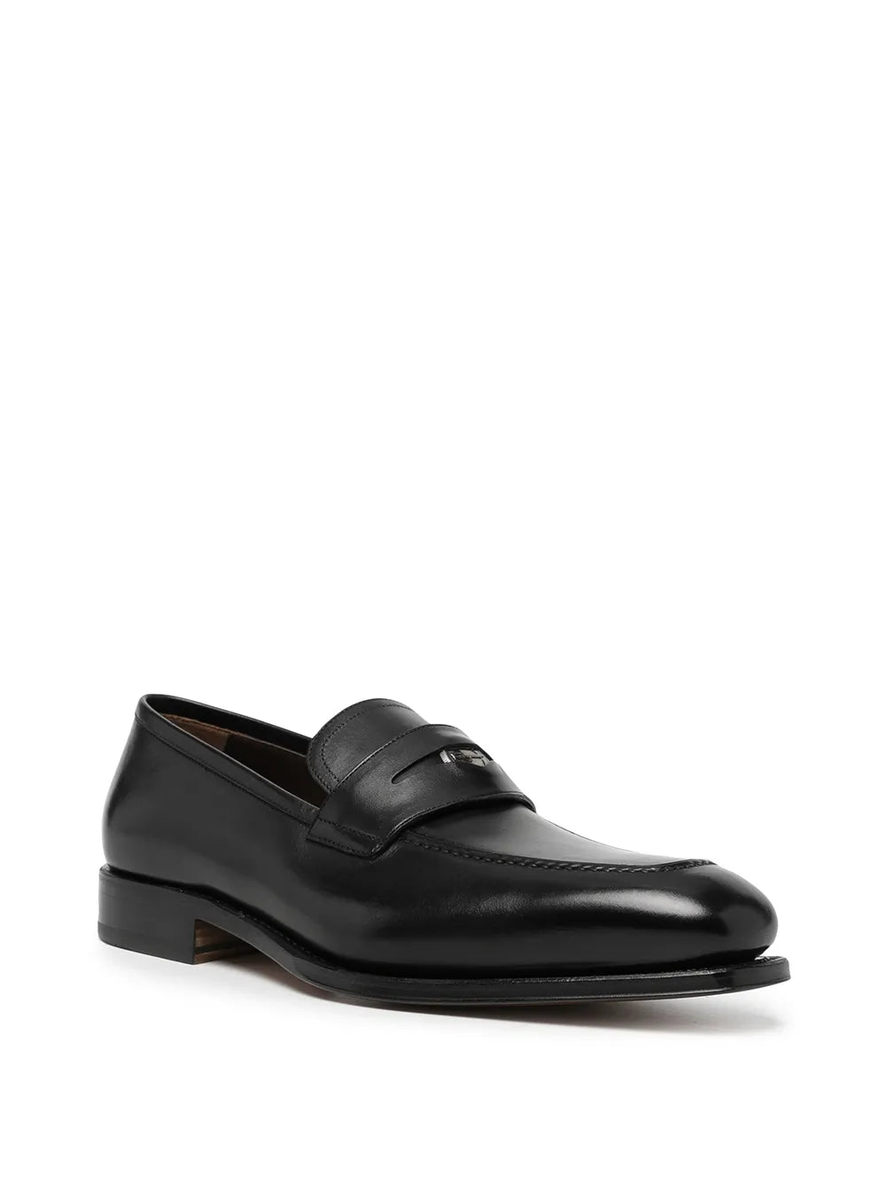 Ferragamo Tramezza Leather Penny Loafers