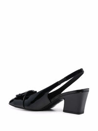 Ferragamo 55Mm Briget Patent-Leather Slingback Pumps