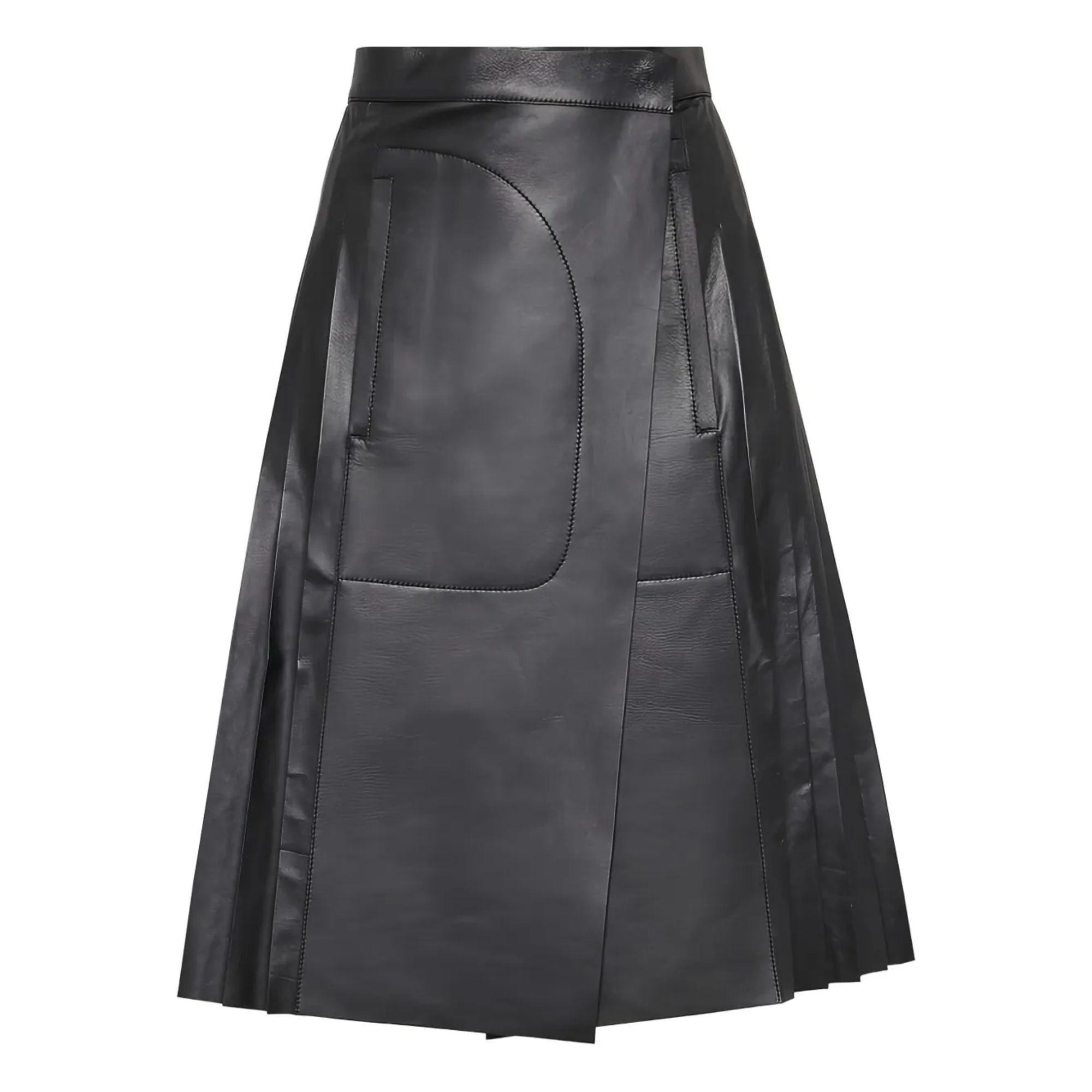 Ferragamo Leather-Skirt
