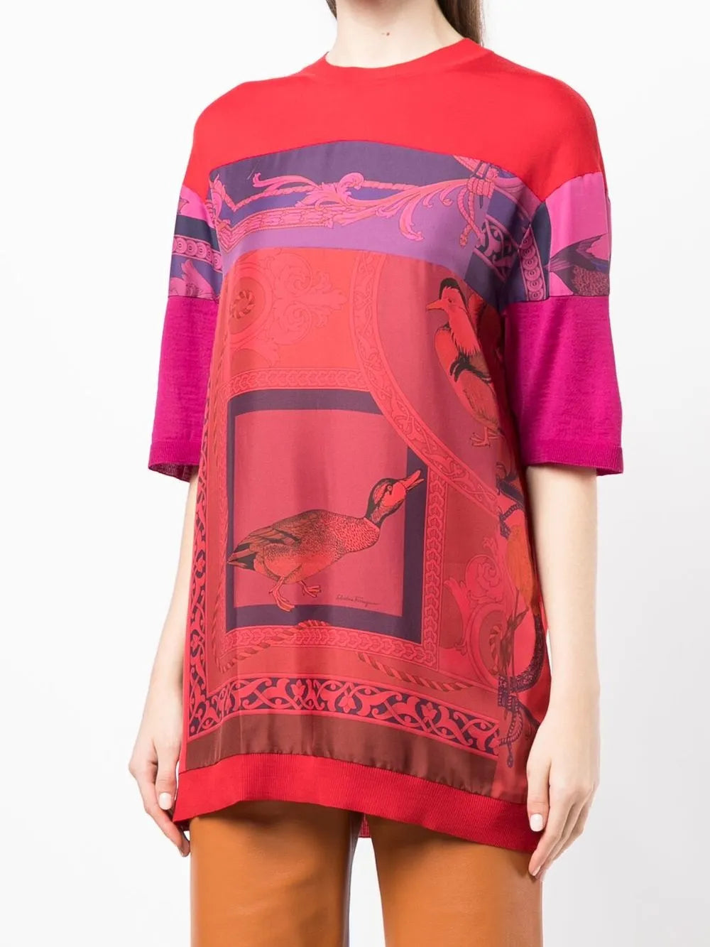 Ferragamo Short Sleeves Round-Neck