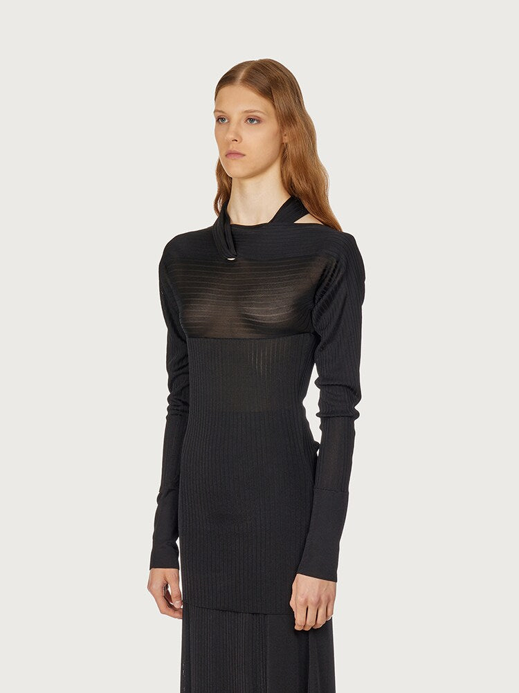 Ferragamo Ferragamo Long Sleeves Fantasy-Neck