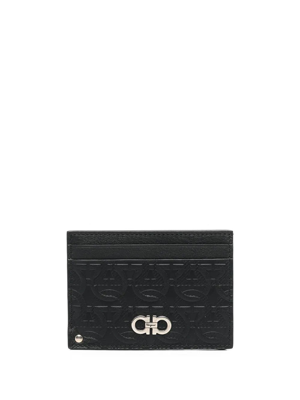 Ferragamo Logo-Debossed Leather Cardholder