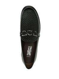 Ferragamo Gancini-Plaque Leather Loafers