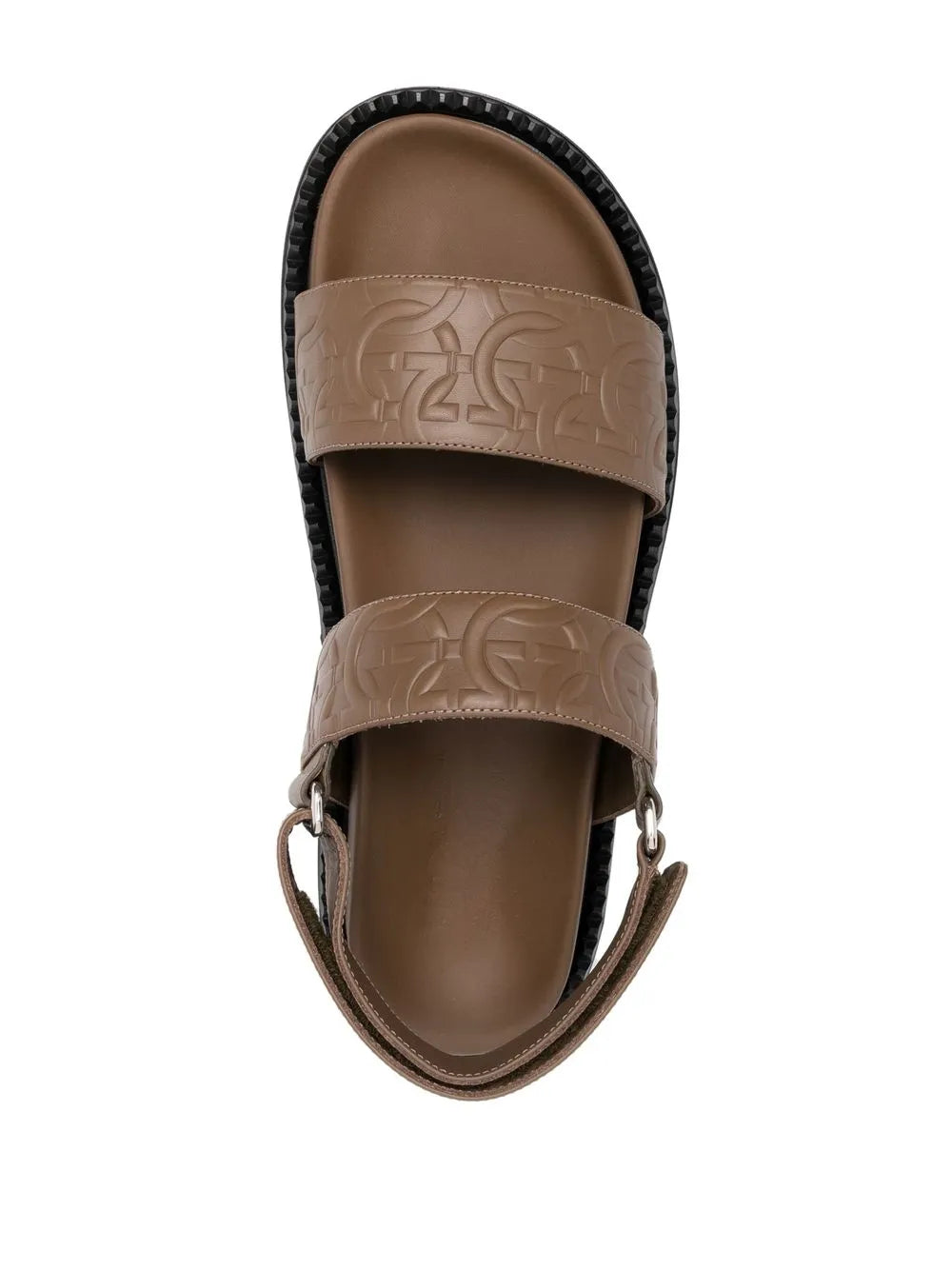 Ferragamo Gancini Debossed Sandals