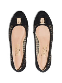 Ferragamo Varina Bow-Embellished Balleria Shoes
