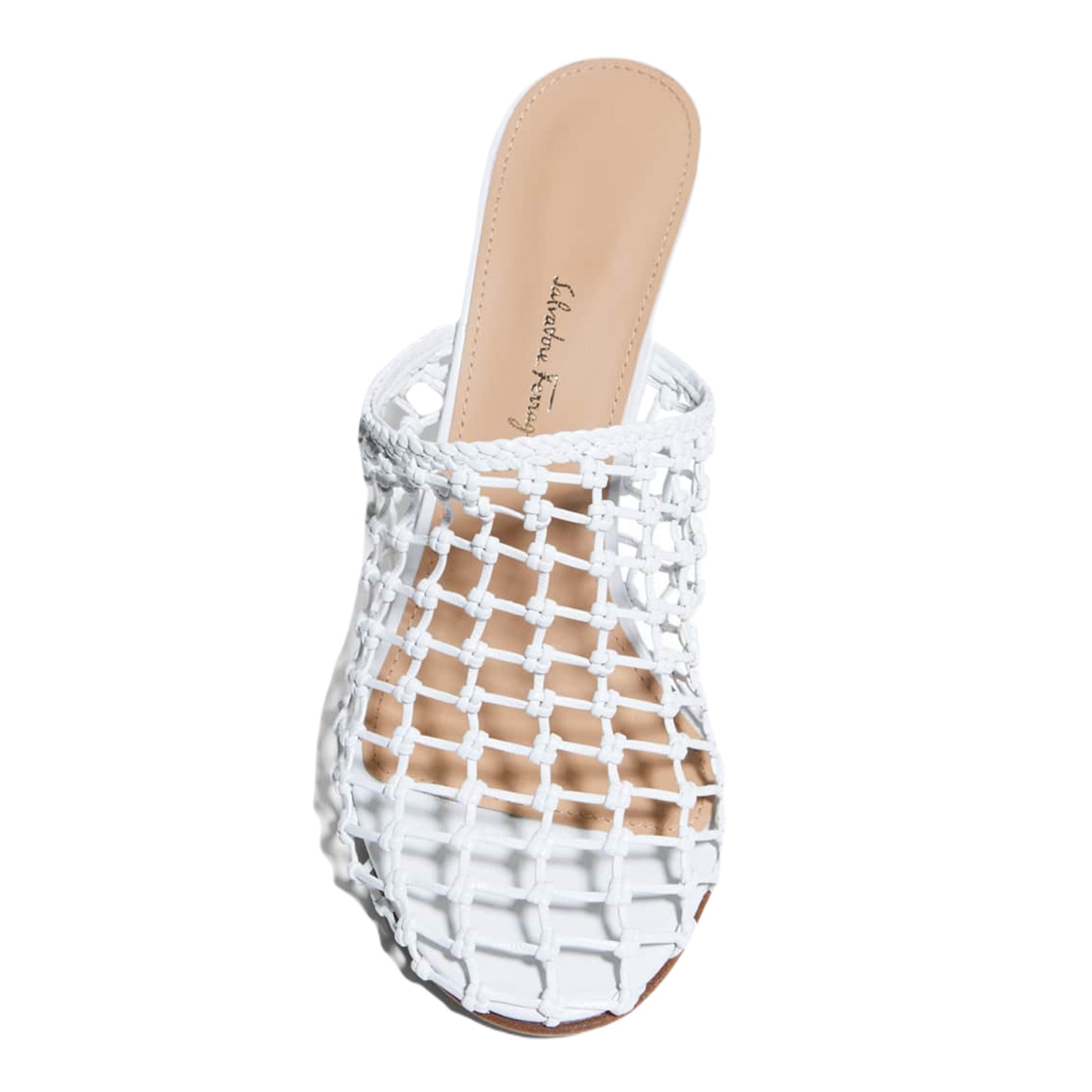 Ferragamo Ellas Woven Mules