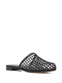 Ferragamo Woven-Design Leather Mules