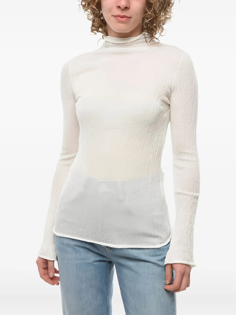 Ferragamo Long Sleeves Round-Neck