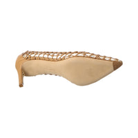 Ferragamo 70Mm Ilary Woven Mesh Pumps