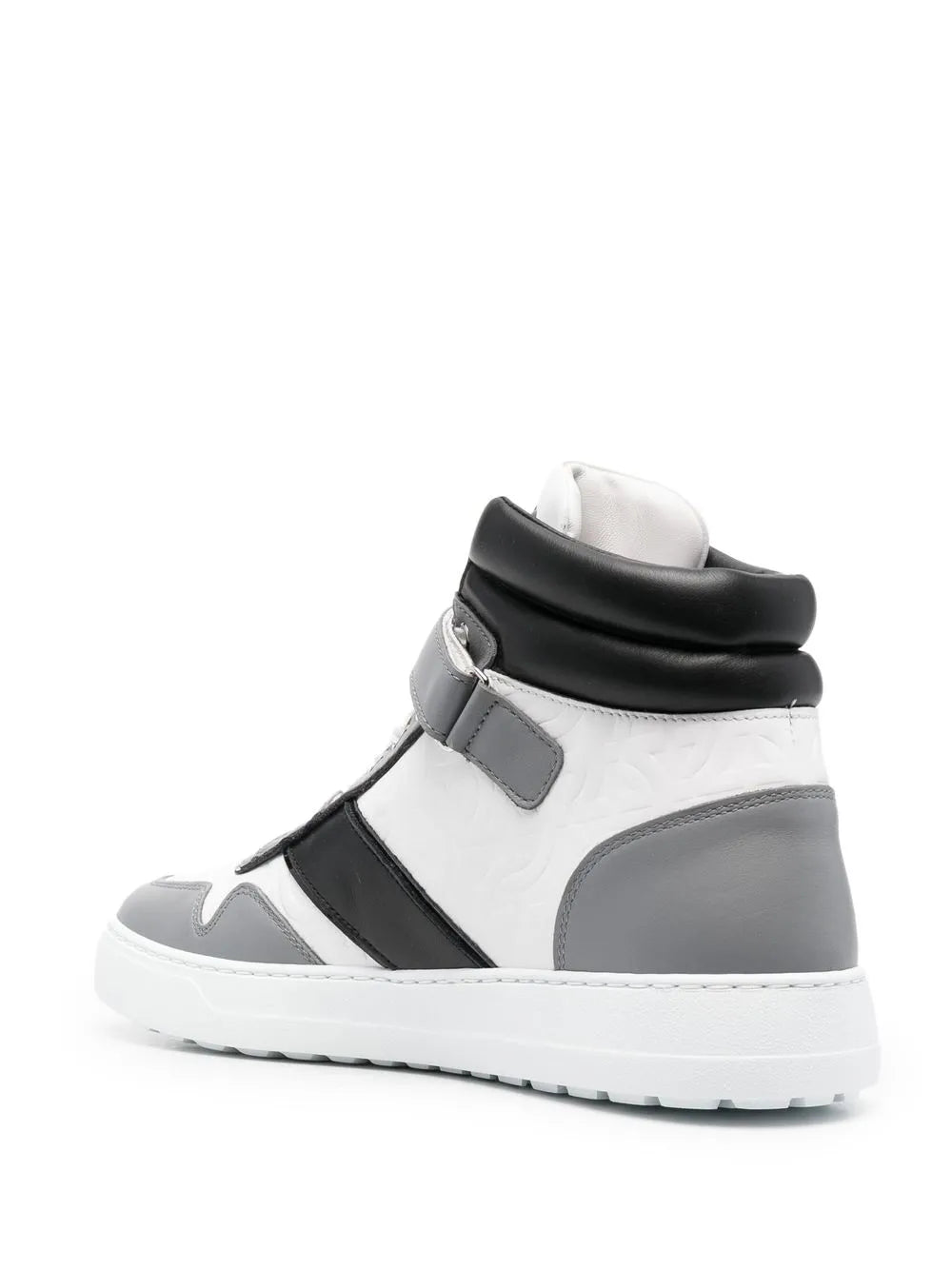Ferragamo Logo-Print Hi-Top Sneakers