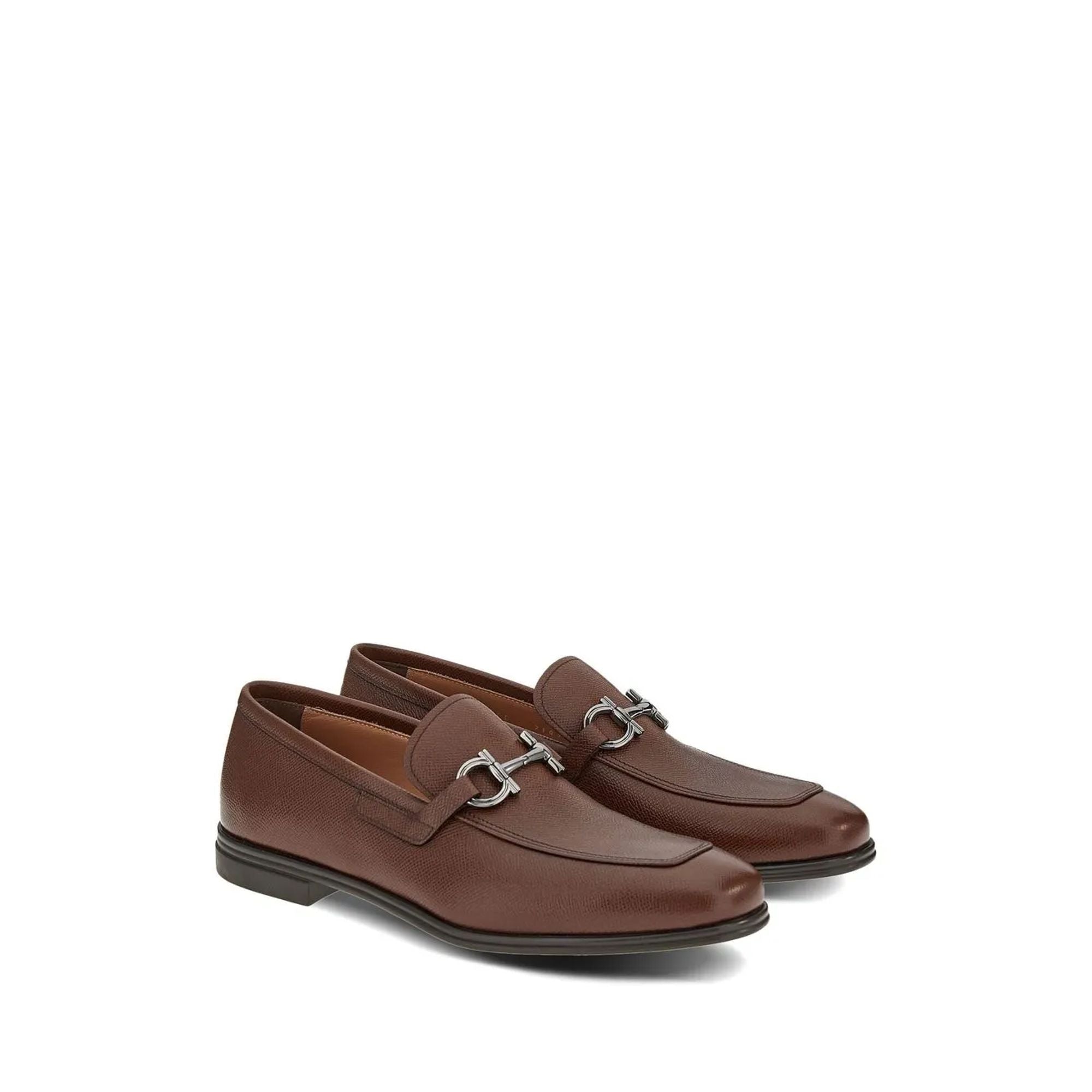 Ferragamo Gancini-Ornament Moccasins