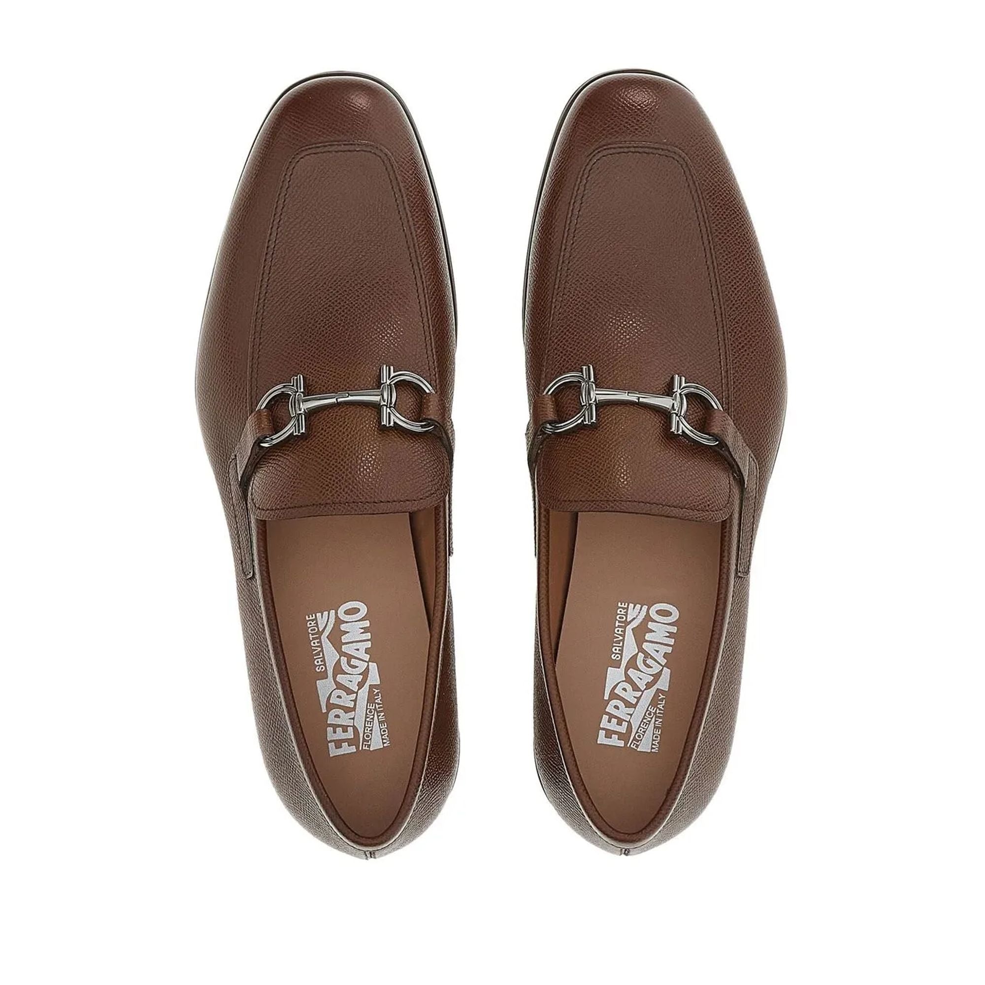 Ferragamo Gancini-Ornament Moccasins