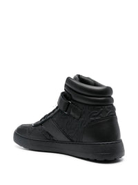 Ferragamo Embossed Hi-Top Sneakers
