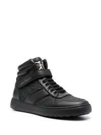 Ferragamo Embossed Hi-Top Sneakers