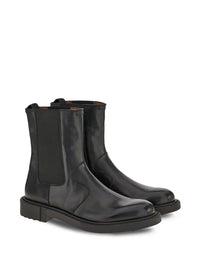 Ferragamo Leather Chelsea Boots