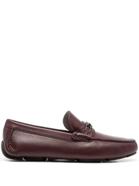 Ferragamo Gancini-Buckle Leather Loafers