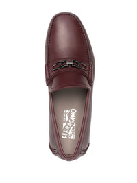Ferragamo Gancini-Buckle Leather Loafers