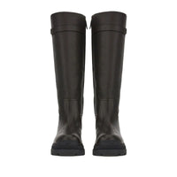 Ferragamo Vara-Chain Detail Boots