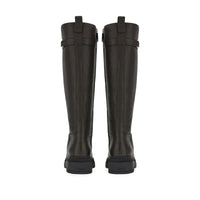 Ferragamo Vara-Chain Detail Boots