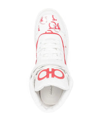 Ferragamo Noè High-Top Leather Sneakers