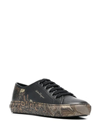 Ferragamo Borg Cubic Lace-Up Sneakers