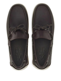 Ferragamo Leather Lace-Up Loafers
