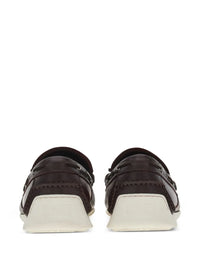 Ferragamo Leather Lace-Up Loafers