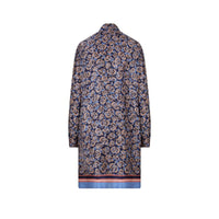 Ferragamo Floral-print Oversized Silk Shirt