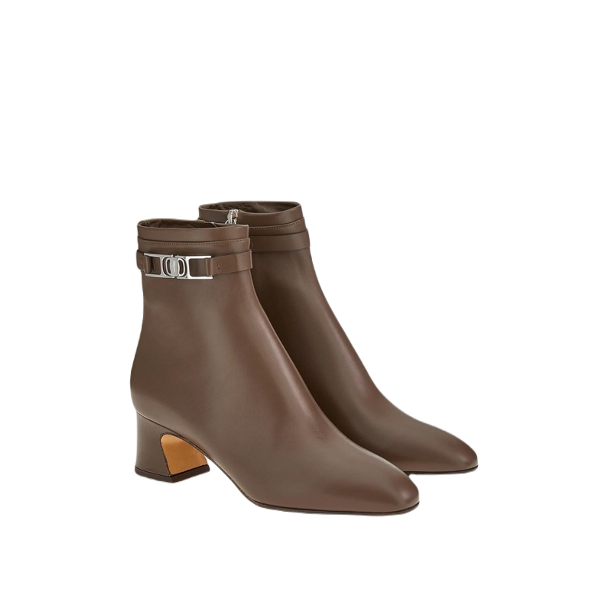 Ferragamo Rego 55 Logo-Plaque Ankle Boots