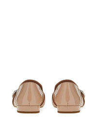 Ferragamo Vara Patent-Leather Chain-Loafers