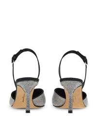 Ferragamo Crystal Embellished Slingback Pumps