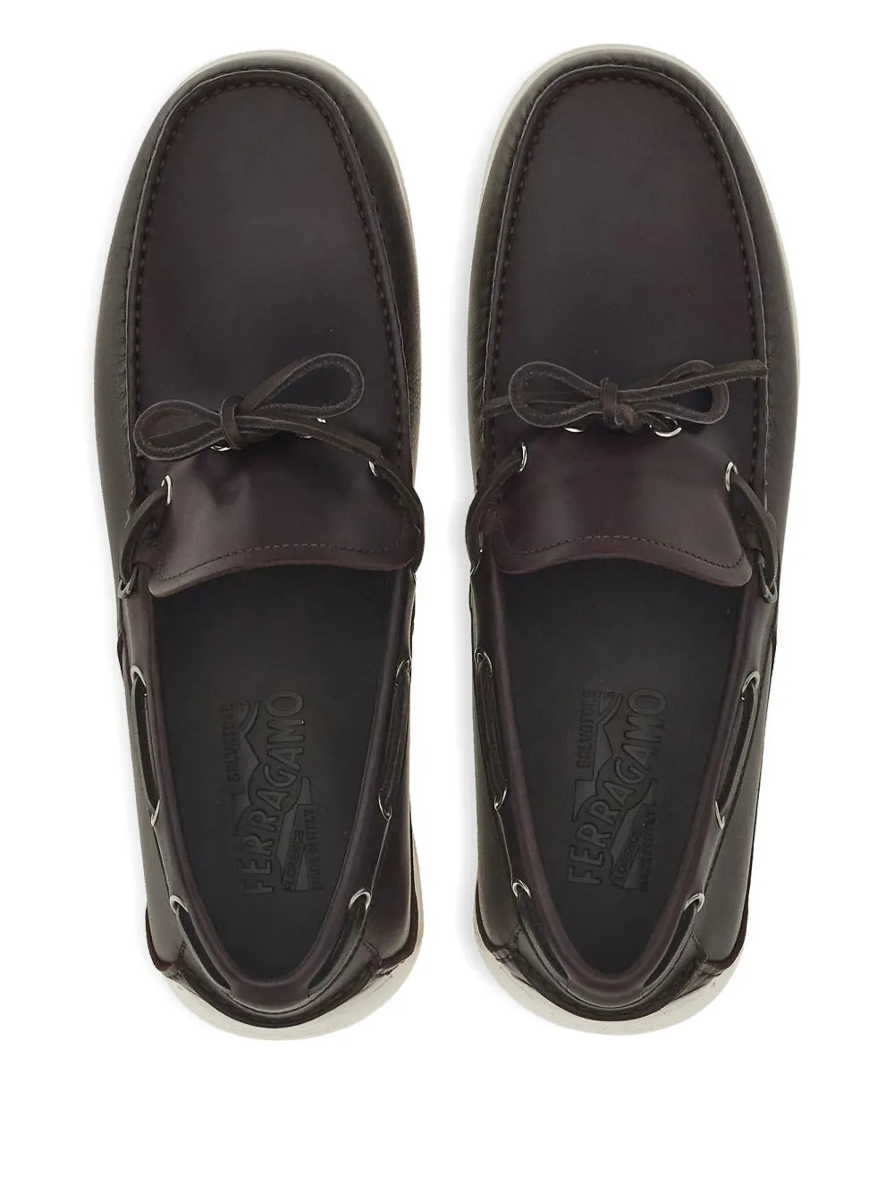 Ferragamo Leather Lace-Up Loafers